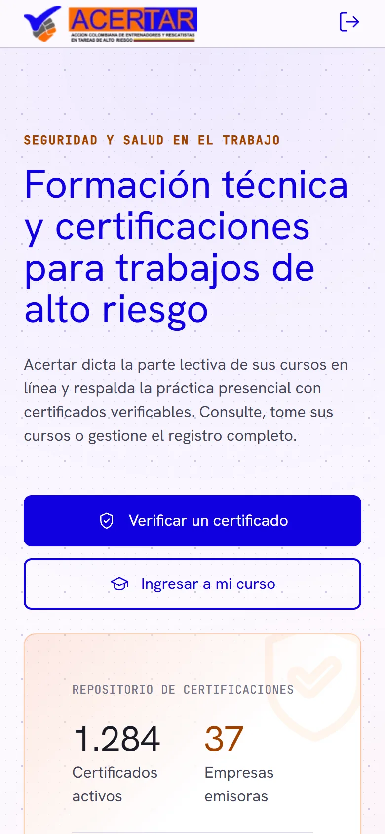 App de Acertar en un teléfono